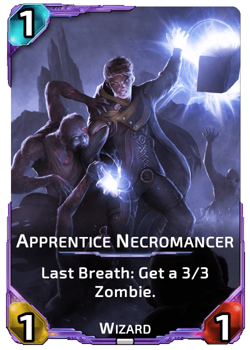 Nova Blitz - Apprentice Necromancer - Last Breath: Get a 3/3 Zombie