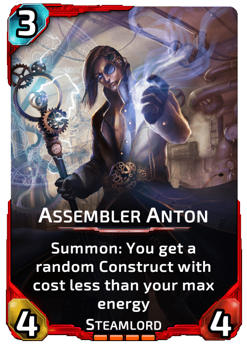 Assembler Anton Nova Blitz - Assembler Anton - Summon: You get a random Construct with cost less than your max energy