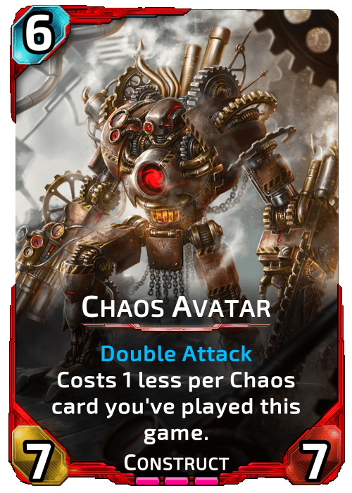 Nova Blitz - Chaos Avatar - Costs 1 less per Chaos card you