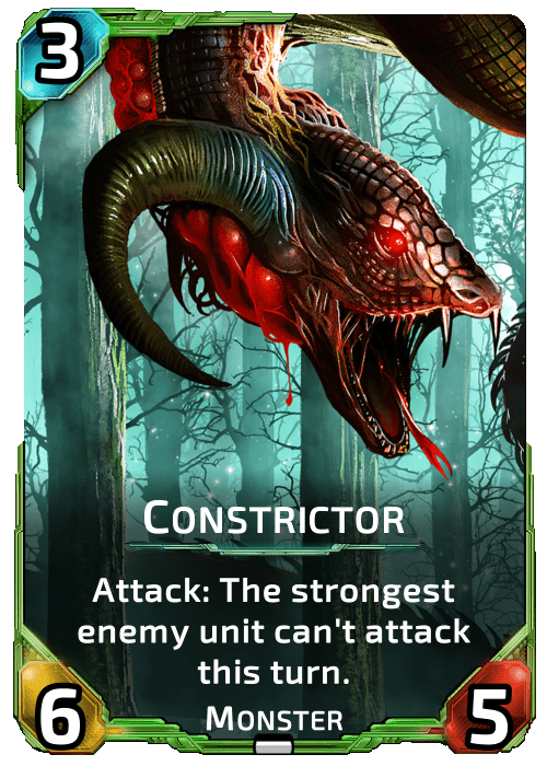 Constrictor Nova Blitz - Constrictor - Attack: The strongest enemy unit can
