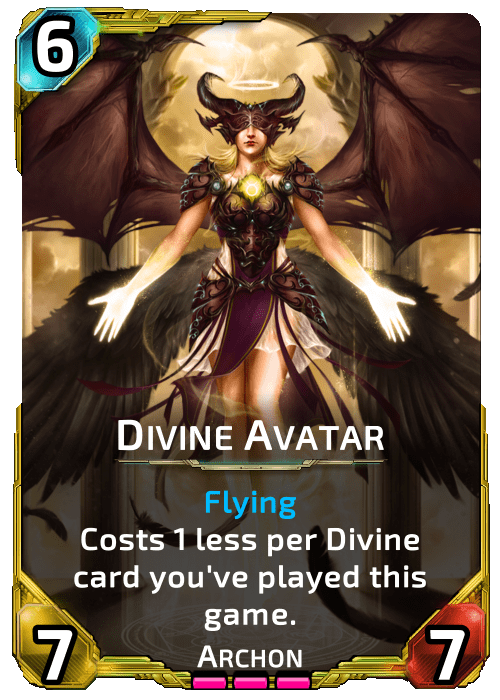 Nova Blitz - Divine Avatar - Costs 1 less per Divine card you