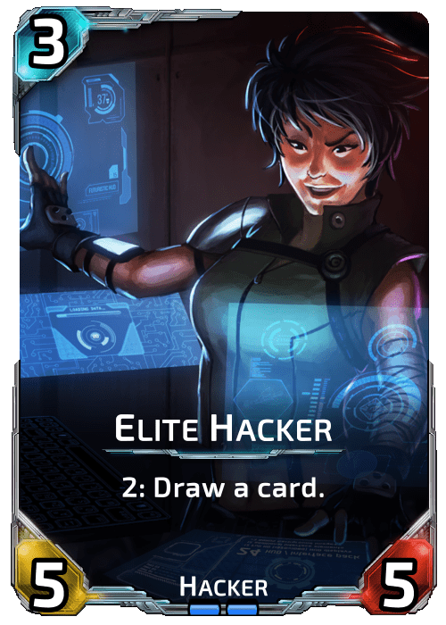 Nova Blitz - Elite Hacker - 2: Draw a card.