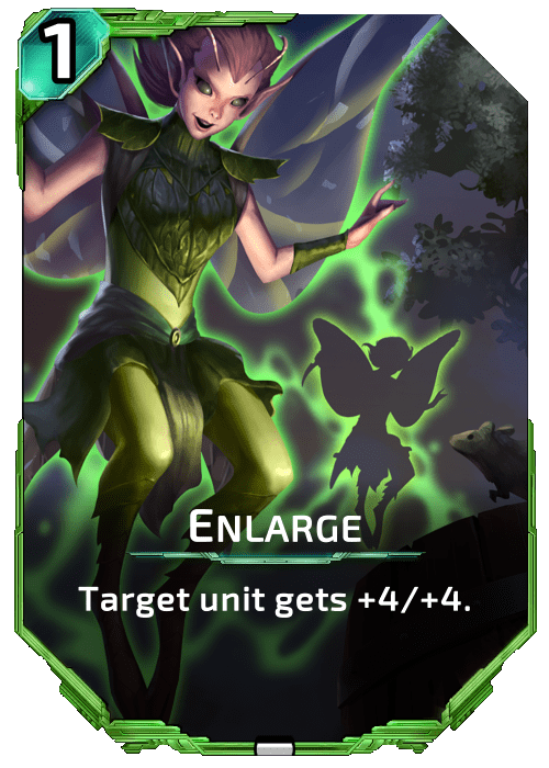 Nova Blitz - Enlarge - Target unit gets +4/+4.
