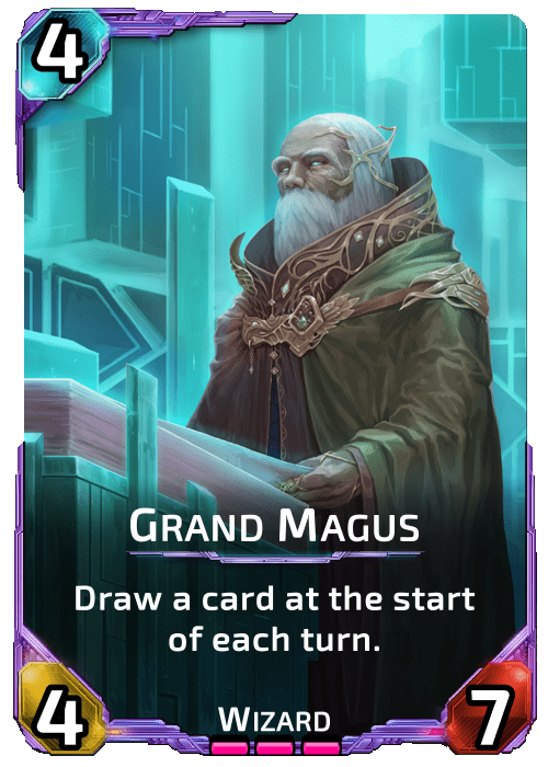 Nova Blitz - Grand Magus - Draw a card at the start of each turn
