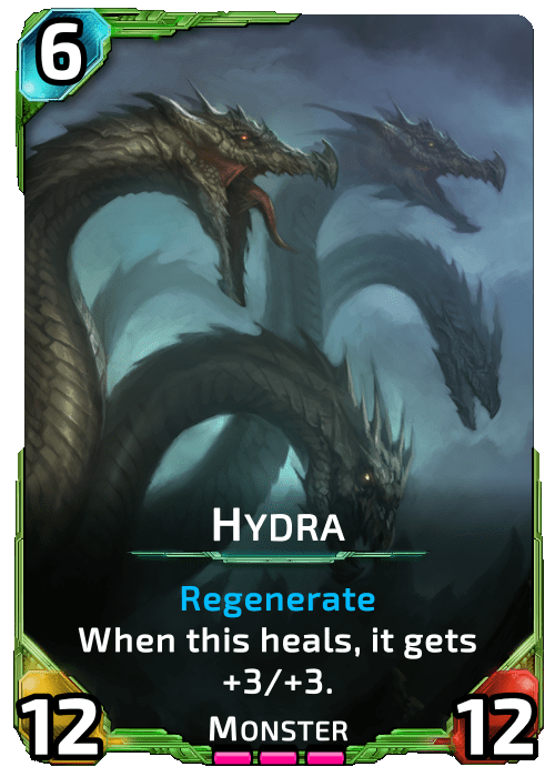 Hydra Nova Blitz - Hydra - When this heals, it gets +3/+3.
