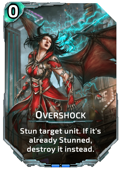 Nova Blitz - Overshock  - Stun target unit. If it