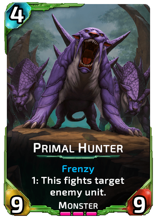 Nova Blitz - Primal Hunter - 1: This fights target enemy unit.