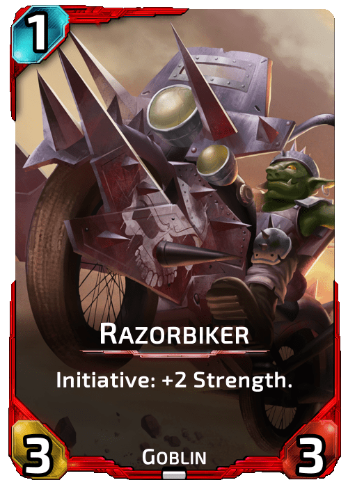 Razorbiker Nova Blitz - Razorbiker - Initiative: +2 Strength.