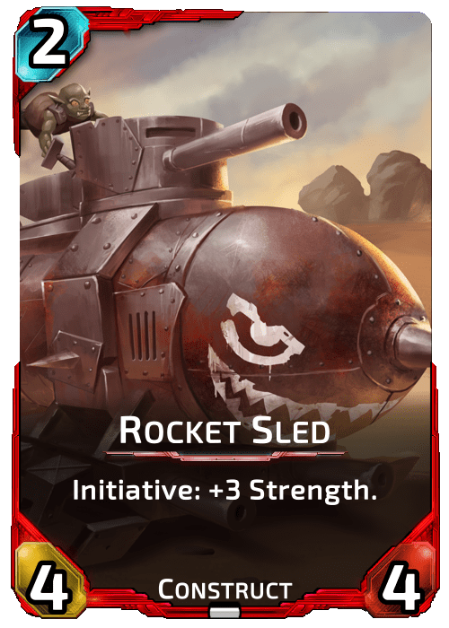 Rocket Sled Nova Blitz - Rocket Sled - Initiative: +3 Strength.