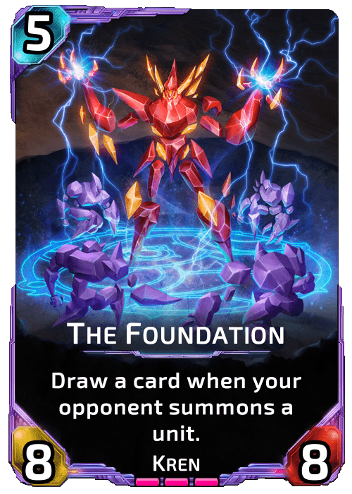 Nova Blitz - The Foundation - Draw a card when your opponent summons a unit