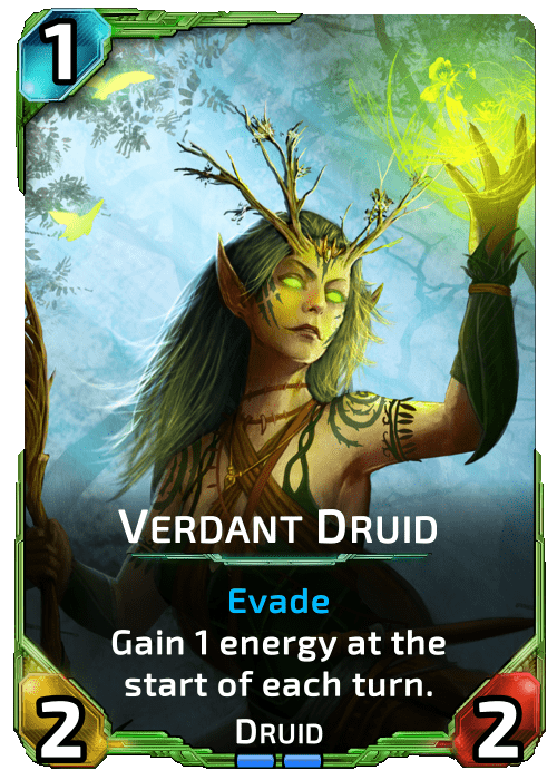 Nova Blitz - Verdant Druid - Gain 1 energy at the start of each turn.